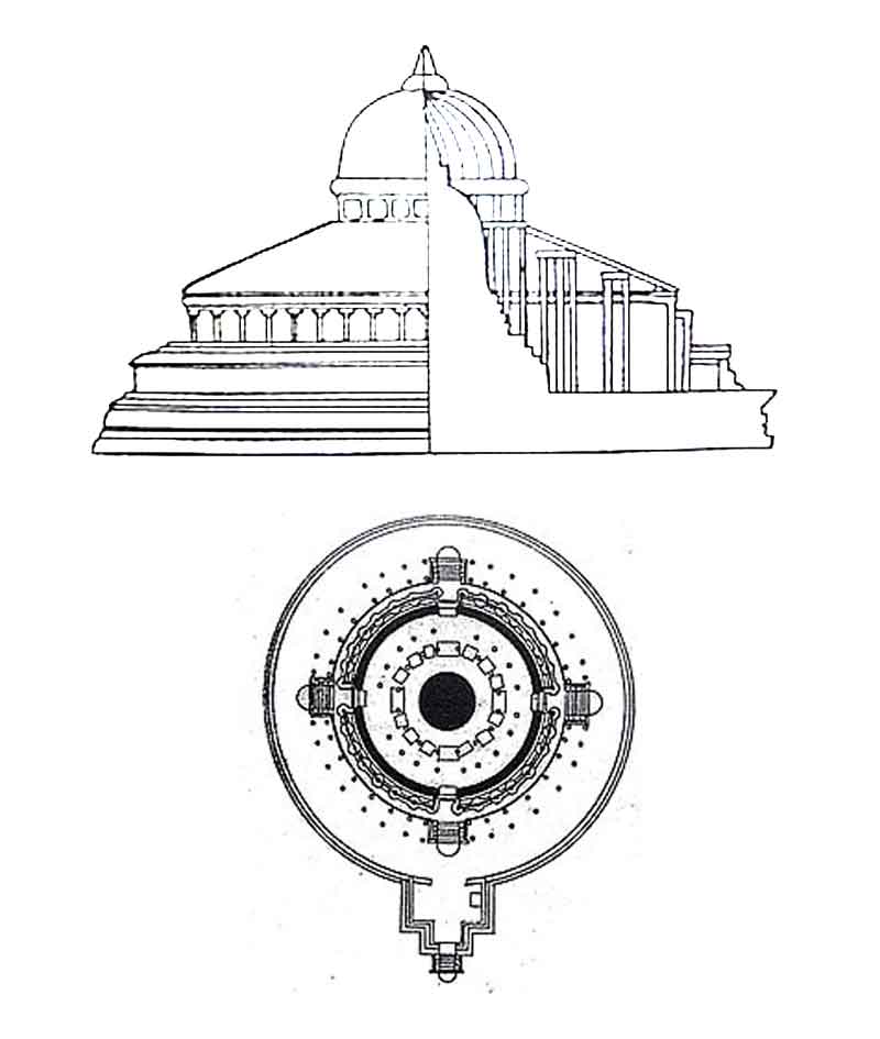 Site plan of Polonnaruwa Vatadage